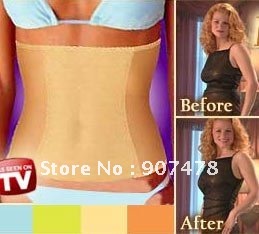 Free Shipping 100pcs/lot Invisible Tummy Trimmer Slimming Belt Body Trimmer As Seen On TV Waist Slender Belt Color Box Packaging