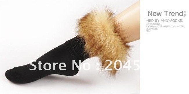 Free shipping (10pcs/lot) Cotton Faux Fur Boot Warmer Fast shipping !