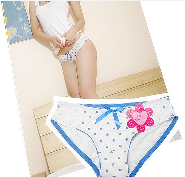 Free shipping(10pcs/lot)Cute lady Brifes/Lady candy color underwear/Sweet underwear/Cute Cotton briefs