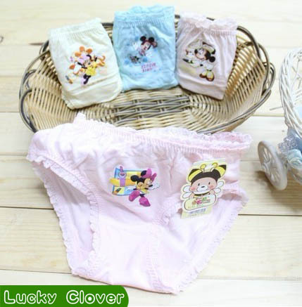 Free Shipping,10pcs/lot,KD-007-14,Wholesale:Modal cartoon Minnie girl underwear/children briefs/girls underpants/kid brief