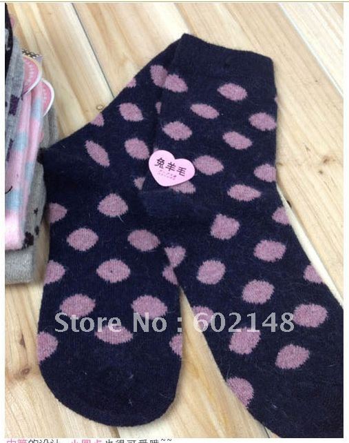 Free shipping 10pcs/lot Rabbit wool socks autumn and winter warm in barrel socks