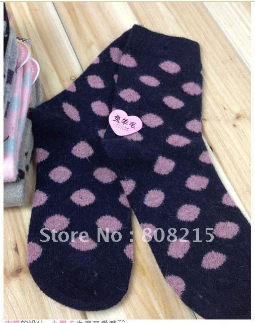 Free shipping 10pcs/lot Rabbit wool socks autumn and winter warm in barrel wool socks