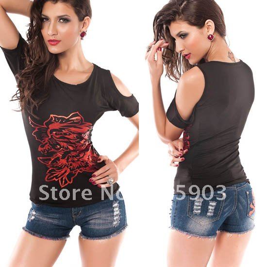 FREE SHIPPING!(12PC/lot)Wholesale Sexy Skull Jeans Women Shorts 2012 Women secy shorts wholesale Hot pants 78611