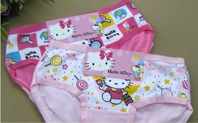 Free shipping 12pcs/HELLO KITTY children Cotton Briefs / Girls Panties Underwear wholesale / little girl baby more/y116