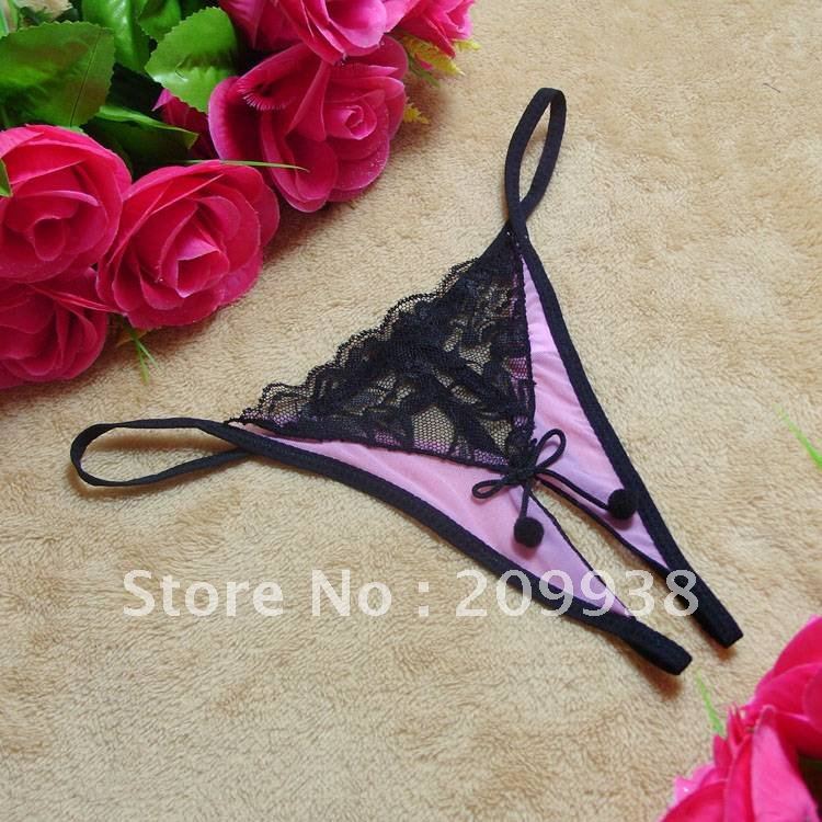 Free shipping 12pcs lace womens' sexy thongs, sexy lingerie for womens, ladies' underwear with bowknot,wholesale