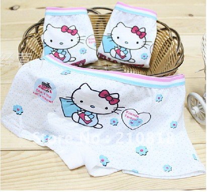 Free Shipping 12pcs/lot cute cat pattern boy / girl underwear briefs of the Child & the quality of boxer shorts