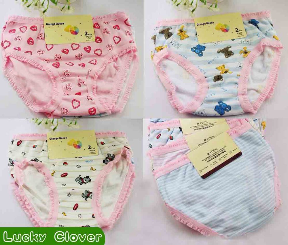 Free Shipping,12pcs/lot, Wholesale baby clothes:Pure cotton cute Girl's underwear/Kids briefs/girls short pants