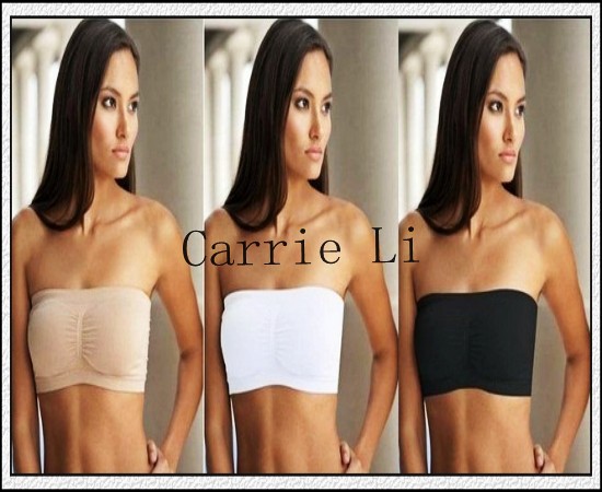 Free Shipping 180pcs/lot Bandeau Bra Seamless Tube Top Bra With Removable Pads