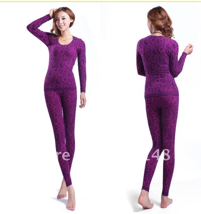 Free shipping 1set/lot highest quality  bodybuilding Ultra Thin women's thermal underwear