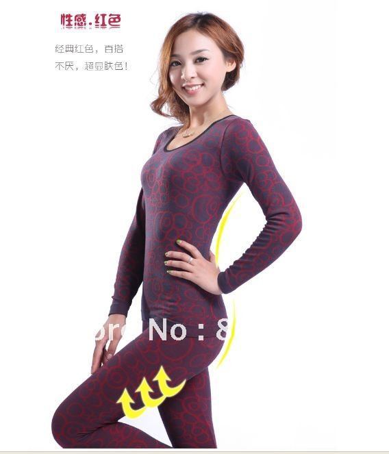 Free shipping 1set/lot highest quality  bodybuilding Ultra Thin women's thermal underwear