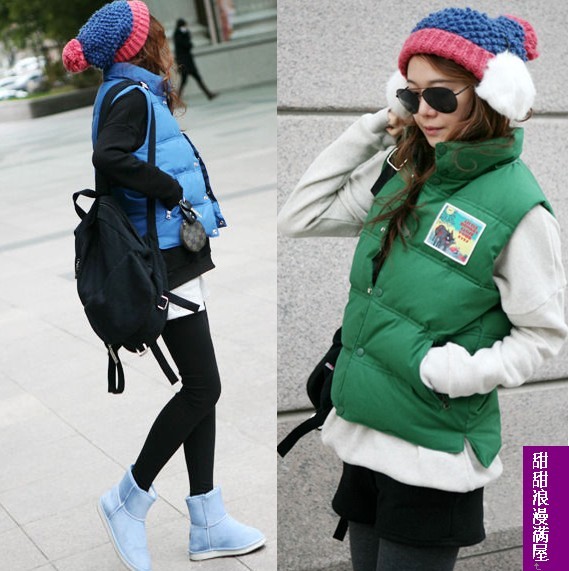 Free Shipping 2011 autumn and winter women 88379 marouflage space waterproof all-match thermal vest