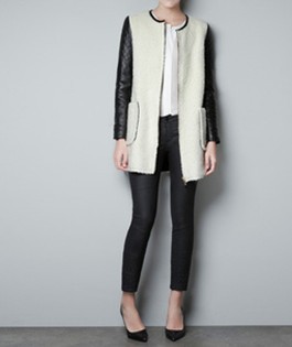 Free Shipping 2012 autumn and winter fashion women's leather trench outerwear women's trench outerwear