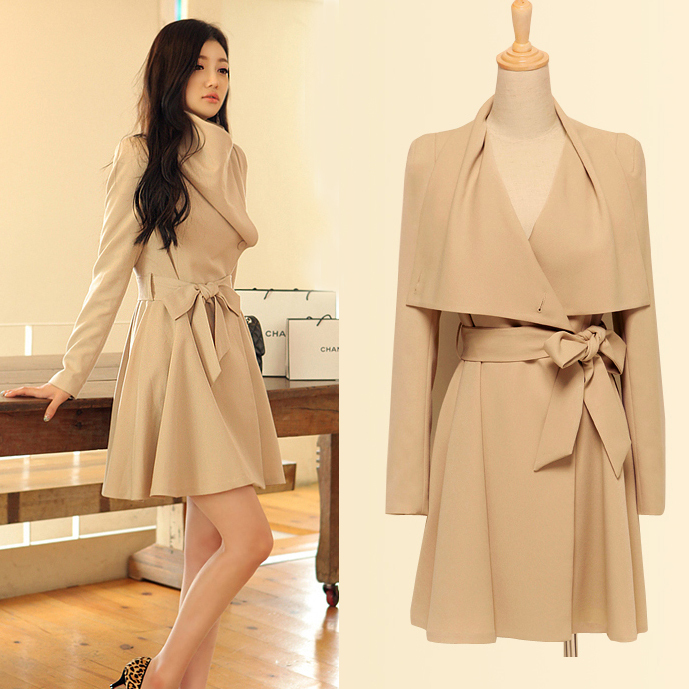 Free Shipping 2012 autumn and winter trench fashion autumn and winter women outerwear 11793 LDX