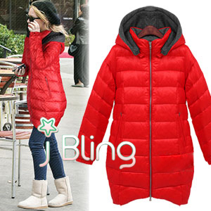 Free shipping! 2012 autumn and winter women thickening down coat female medium-long outerwear