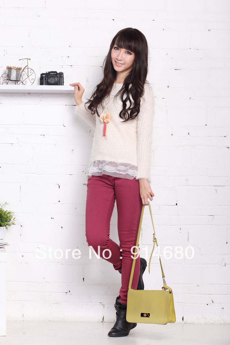 Free shipping!2012 Autumn Corea New Style Loose Fashion Women's sweater Four color Free size