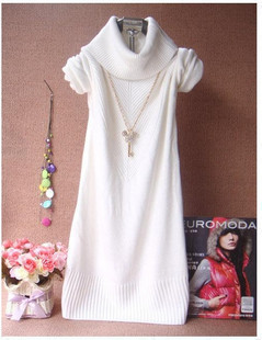 Free  shipping, 2012 autumn female fashion bag medium-long turtleneck basic shirt sweater thickening sweater outerwear