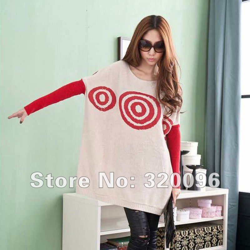 Free Shipping 2012 Autumn Maternity Clothing Fashion Loose Sweater Long design