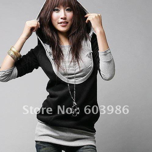 Free shipping 2012 autumn outfit new fashion lady 2 pieces long sleeve sweater