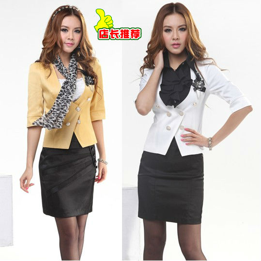 Free shipping 2012 autumn professional women's work wear ol professional set women's skirt