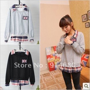 Free shipping! 2012 Autumn Winter New Corea Loose  Women sweater  Free size Three colors