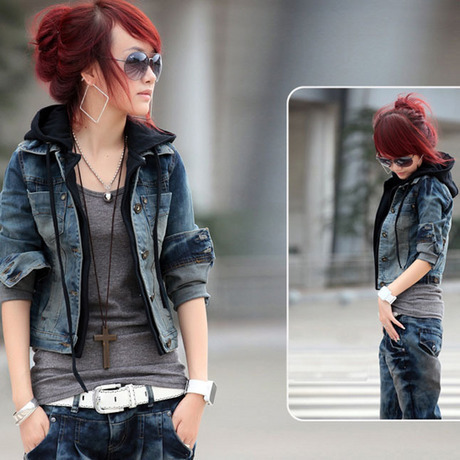 FREE SHIPPING!2012 autumn Women denim outerwear coats