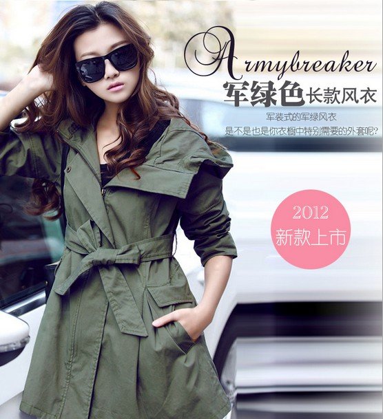 Free shipping 2012 Autumn Women's Plus Size Long-Sleeve Medium-Long Casual Clothing Outerwear Spring And Autumn Slim Overcoat