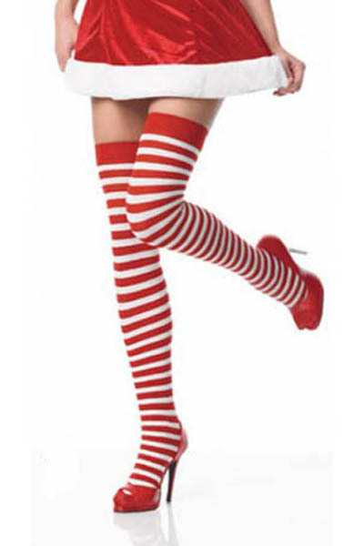 Free shipping 2012 Christmas gift Red and White Stripes Cheap Basic Christmas Socks Christmas Stockings LB13005