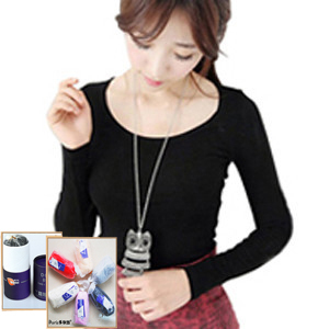 Free shipping! 2012 doris dolly wire women's 100% cotton modal ultra-thin thermal underwear basic shirt separate