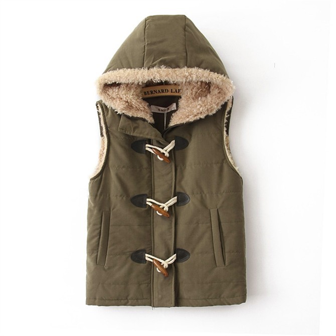 FREE SHIPPING 2012 fashion comfort with a hood vest short vest