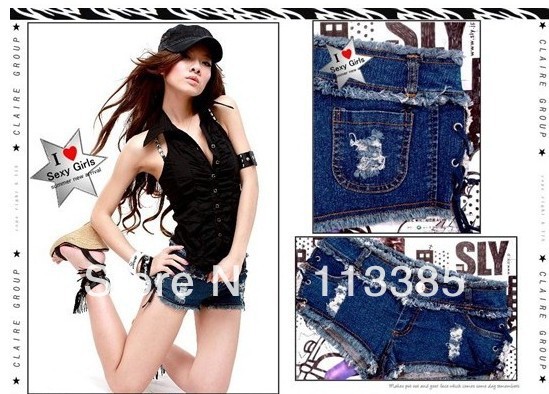 Free shipping / 2012 fashion ds dance sexy shorts, Steel pipe dance super sexy hiphop jazz lowest waist shorts,hot jeans