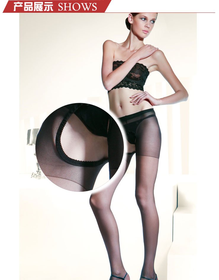 Free shipping 2012 fashion ladies' sexy open crotch pantyhose tights 6pcs/lot , tights pantyhose