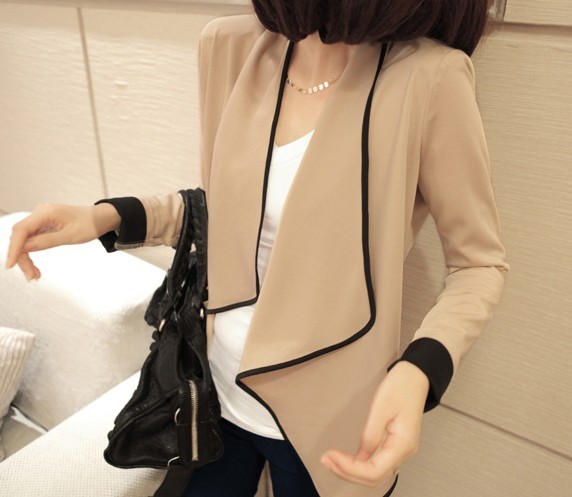 Free shipping 2012 fashion loose all-match long-sleeve pads short design short jacket small lap outerwear a29