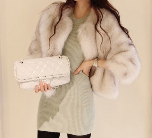 Free Shipping 2012 fashion women's fur coat women's luxury short design outerwear overcoat