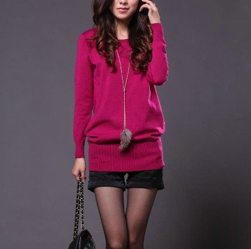 free shipping 2012 female loose sweater