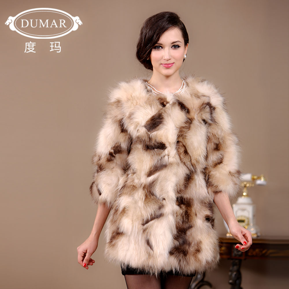 free shipping 2012 high quality Women fur long design slim autumn and winter fur coat pc0625