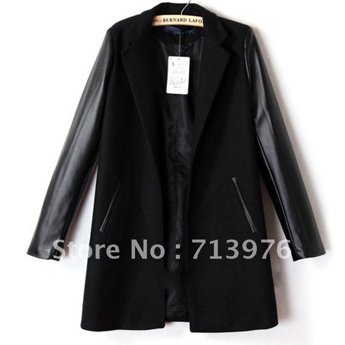 Free shipping!2012 high quality women wool coat with leather shoes,women long blends,women melton topcoat,ladies woolen coat