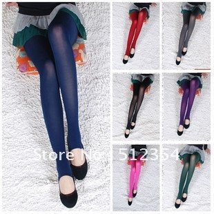 Free shipping!2012 Hot models colored velvet foot pants pantyhose stockings leggings