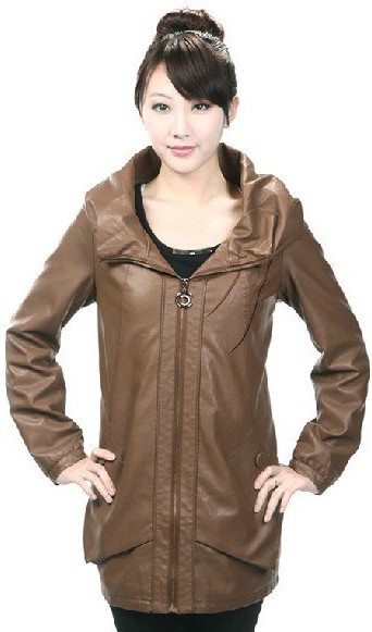 Free shipping 2012 hot sale women fashion The Korean version High-grade sheep leather leather jacket coat