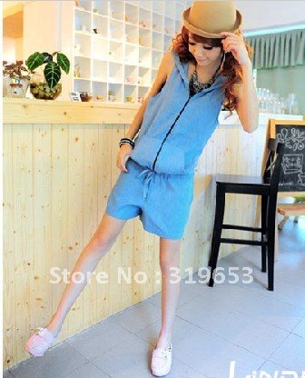 Free shipping +   2012 Hot Sell Fashional Woman Korean style  Jumpsuit