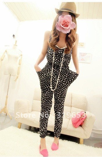 Free shipping +   2012 Hot Sell Fashional Woman Korean style Jumpsuit