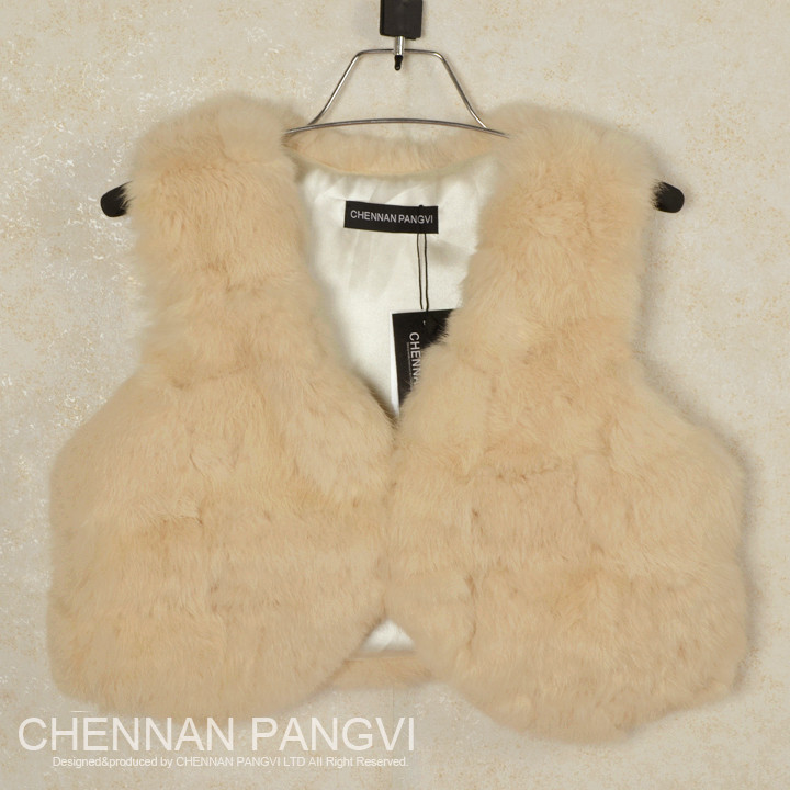 Free shipping 2012 hot-selling rabbit fur vest big white rabbit fur outerwear fur vest