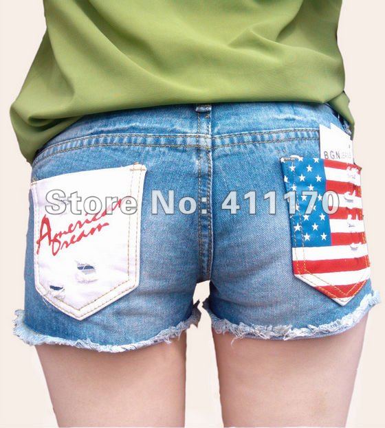 Free shipping 2012 Hotsale Summer Jeans Short Women  ,Wholesale New Arrival