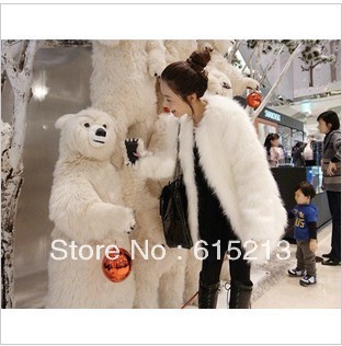 Free shipping 2012 long design fox fur plus size and short size coat