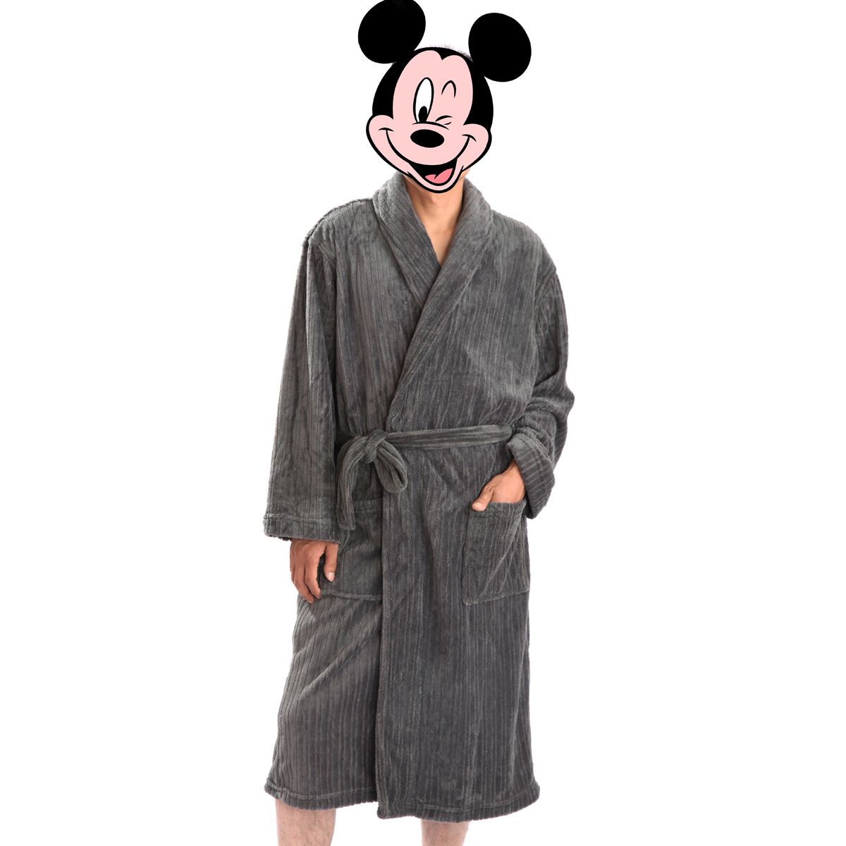 free shipping 2012 male coral fleece robe autumn and winter thickening bathrobe long-sleeve bathoses male sleepwear pajamas hot