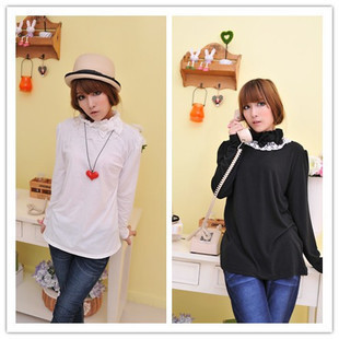 Free shipping 2012 maternity clothing autumn and winter maternity basic shirt basic shirt maternity top maternity t-shirt 1777