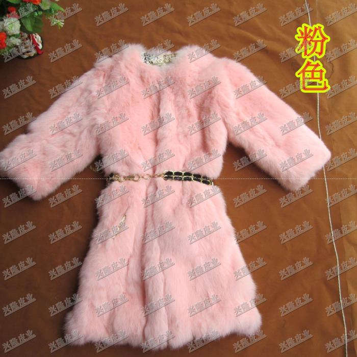 (Free shipping) 2012 medium-long rabbit fur coat vest short design women's overcoat female fur coat