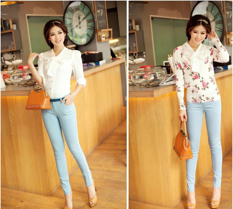 Free Shipping 2012 New arrival LiYu Fashion Colorful Pencil Candy Style Women's Short Denim Jeans,Stretch Pants,Sexy Trousers