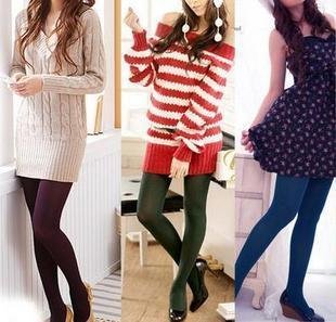 Free shipping 2012 New Arrival Women's Colorful 200D Pantyhose Leggings Stockings(L006)