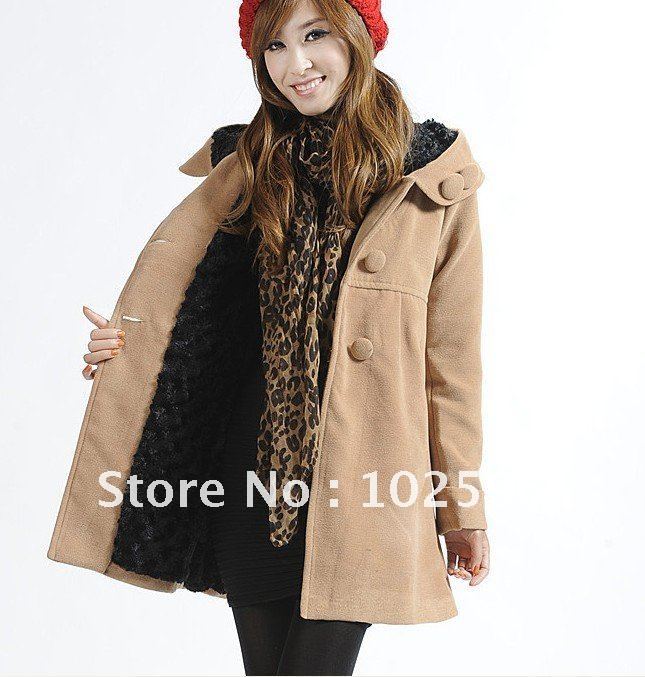 Free   Shipping:  2012   new   arrivals   women's    casual       woolen   trench   coat       Li12146