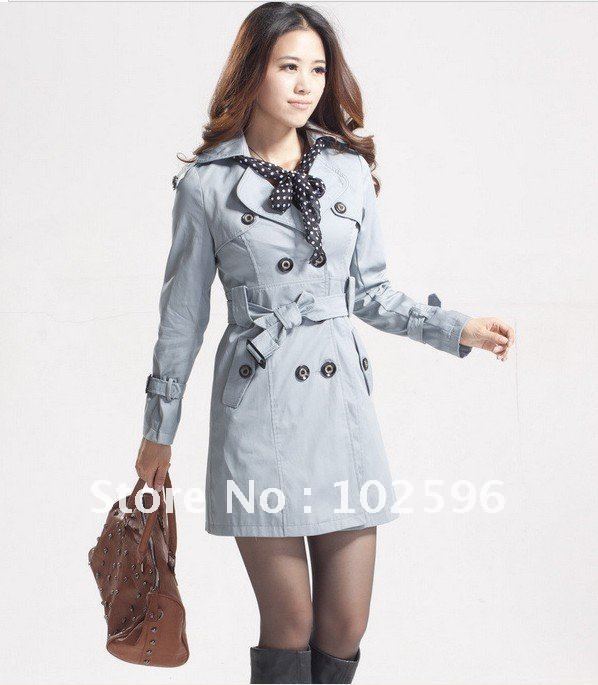 Free   Shipping:  2012  new   arrivals   women's  elegant   trench                   Li12101